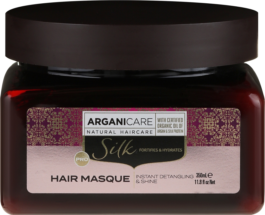 Маска для волосся з протеїнами шовку - Arganicare Silk Hair Masque — фото N1
