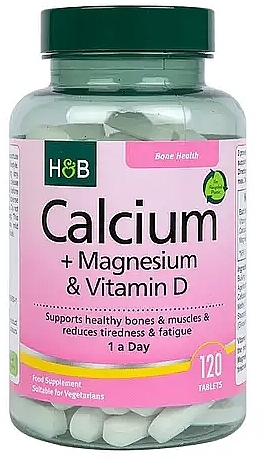 Харчова добавка "Здоров'я кісток" - Holland & Barrett Calcium Magnesium & Vitamin D — фото N1