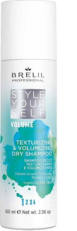 Сухий шампунь для текстурування та надання об'єму волоссю - Brelil Style Yourself Volume Texturizng & Volumizing Dry Shampoo — фото N1