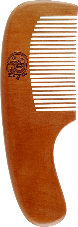 Гребінець CS371 для волосся, дерев'яний овал з ручкою - Cosmo Shop — фото N1