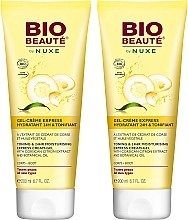 Парфумерія, косметика Набір - Nuxe Bio Beaute Toning and 24h Moisturising Express Cream-Gel (cr/2x200ml)