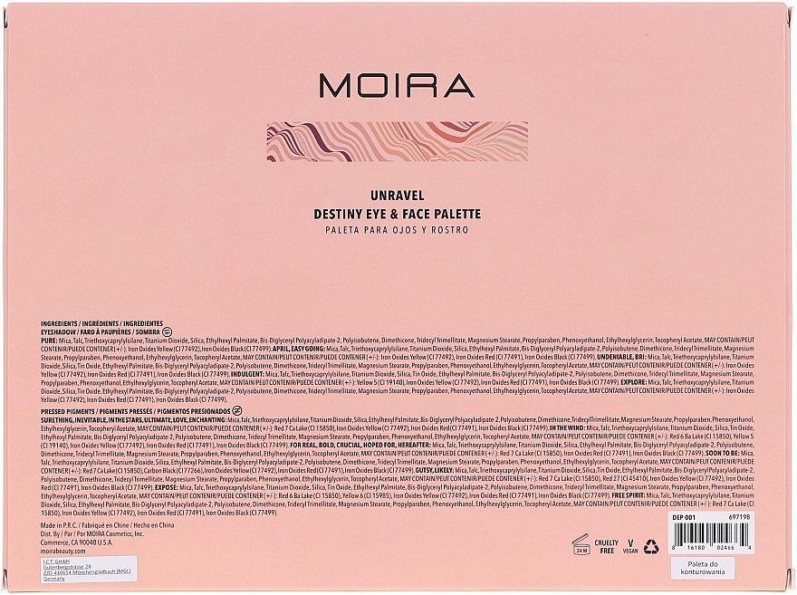 Палетка для макіяжу - Moira Unravel Eye & Face Palette — фото N4