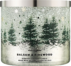 Духи, Парфюмерия, косметика Аромасвеча "Balsam & Firewood", 3 фитиля - Bath And Body Works