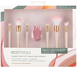 Набір пензлів для макіяжу, 7 шт. - EcoTools Wrapped In Glow Kit Limited Edition — фото N1