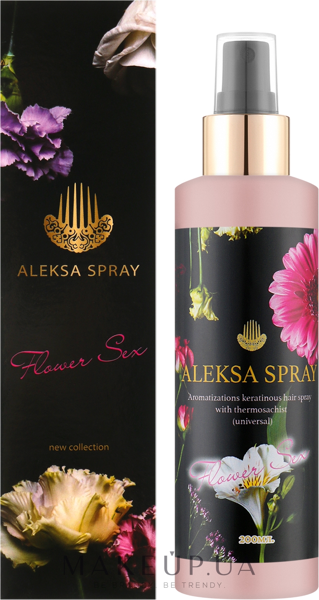 Aleksa Spray - Ароматизированный кератиновый спрей для волос AS12 — фото 200ml