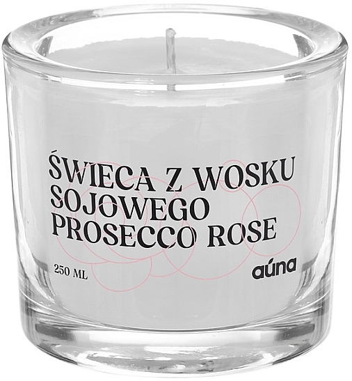 Ароматична свічка "Просекко рожеве" - Auna Soya Candle Prosecco Rose — фото N2