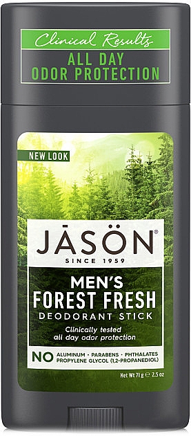 Дезодорант-стик "Лесная свежесть для мужчин" - Jason Natural Cosmetics Deodorant Stick — фото N1