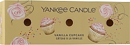 Парфумерія, косметика Набір ароматичних свічок "Ванільний кекс" - Yankee Candle Vanilla Cupcake (candle/3x37g)