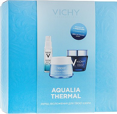 Набор - Vichy Aqualia Thermal (day/cr/50ml + night/cr/75ml + gel/10ml)