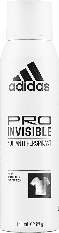 Дезодорант-антиперспирант для мужчин - Adidas Pro invisible 48H Anti-Perspirant — фото N1