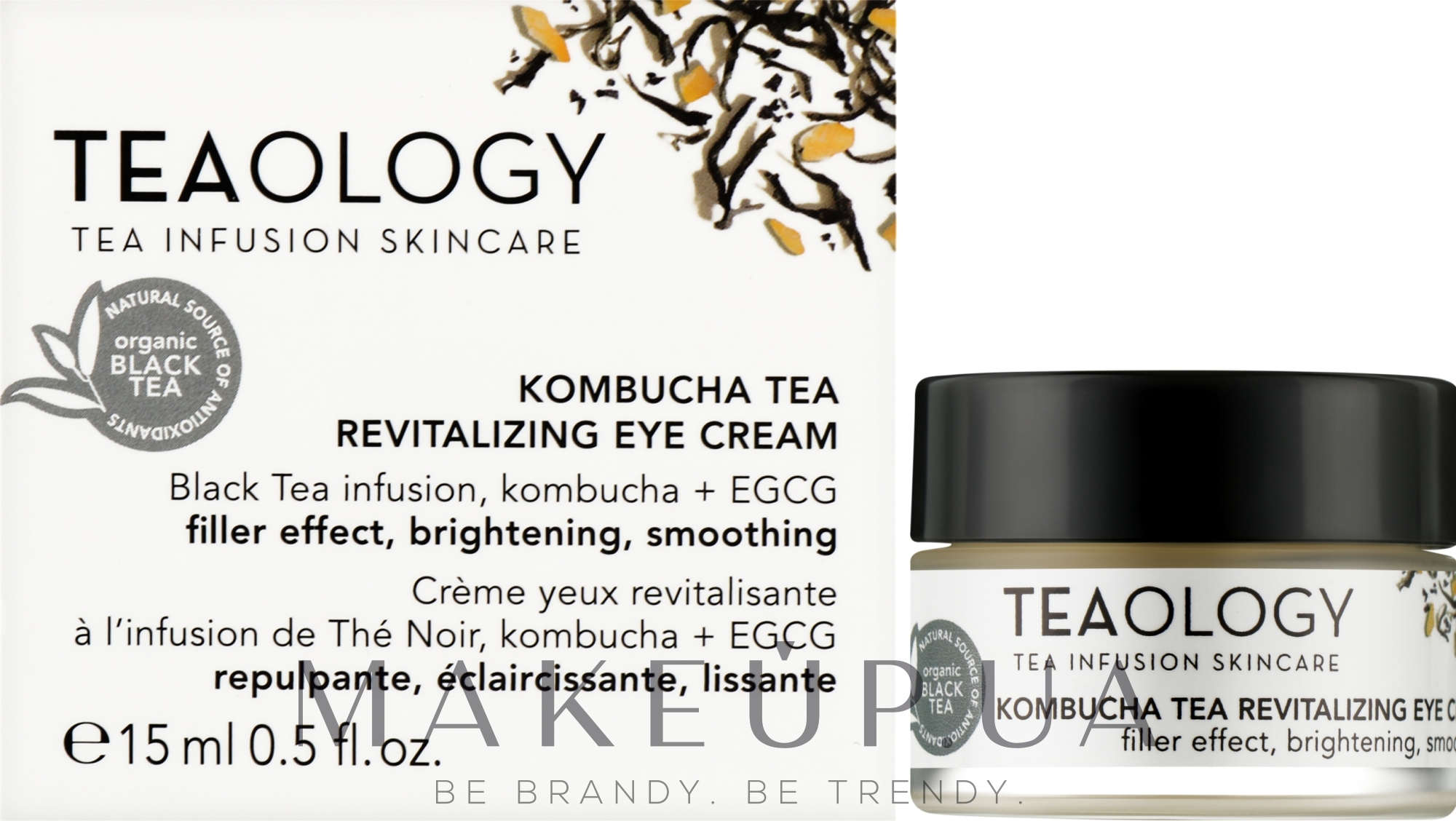 Відновлювальний крем для шкіри навколо очей - Teaology Kombucha Tea Revitalizing Eye Cream — фото 15ml