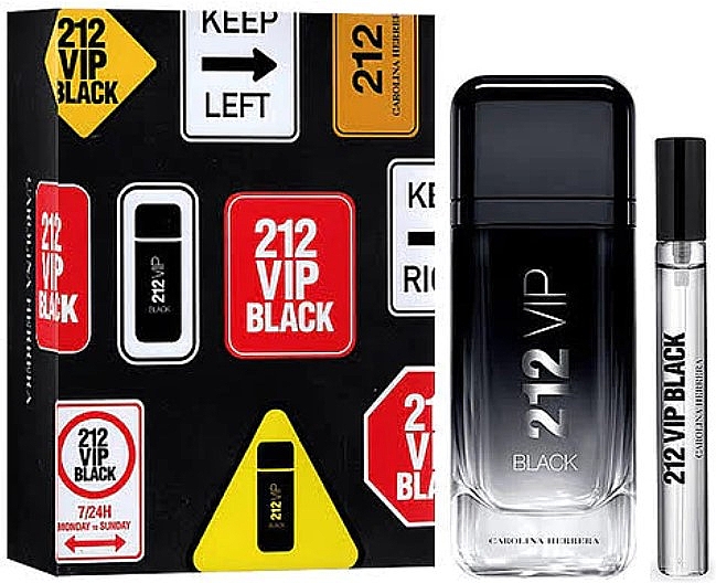 Carolina Herrera 212 Vip Black - Набір (edp/100ml + edp//mini/10ml)