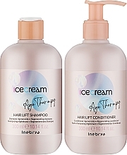 Набор - Inebrya Ice Cream Age Therapy Hair Lift Kit Set (shamp/300ml + cond/300ml) — фото N2