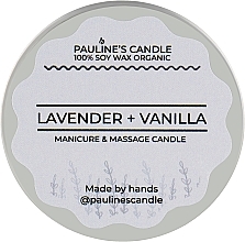 Масажна свічка "Лаванда та ваніль" - Pauline's Candle Lavender & Vanilla Manicure & Massage Candle — фото N1