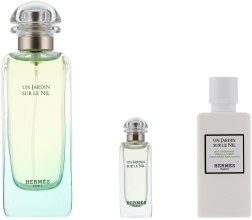 Парфумерія, косметика Hermes Un Jardin sur le Nil - Набір (edt/100ml + edt/7.5ml + b/lot/40ml)