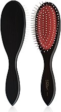 Деревянная массажная щетка для волос 00147, овальная - Eurostil Oval Brush Large — фото N1