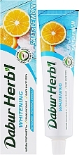 Отбеливающая зубная паста - Dabur Herb`l Salt & Lemon — фото N4