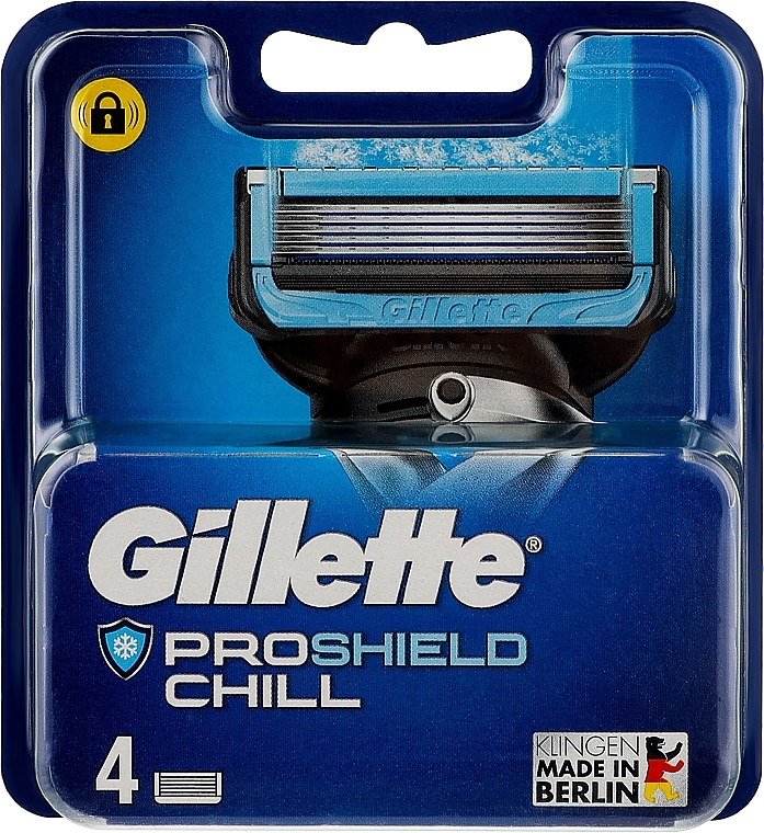 Сменные кассеты для бритья, 4 шт - Gillette Proshield Chill  — фото N1