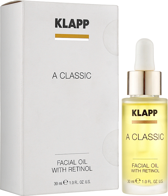 Олія для обличчя з ретинолом - Klapp A Classic Facial Oil With Retinol — фото N2