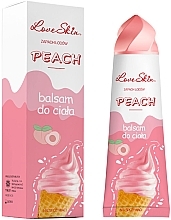 Бальзам для тіла з ароматом персикового морозива - Love Skin Peach Body Balm — фото N2