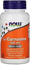 Парфумерія, косметика Харчова добавка "L-карнозин", 500 мг - Now Foods L-Carnosine Veg Capsules