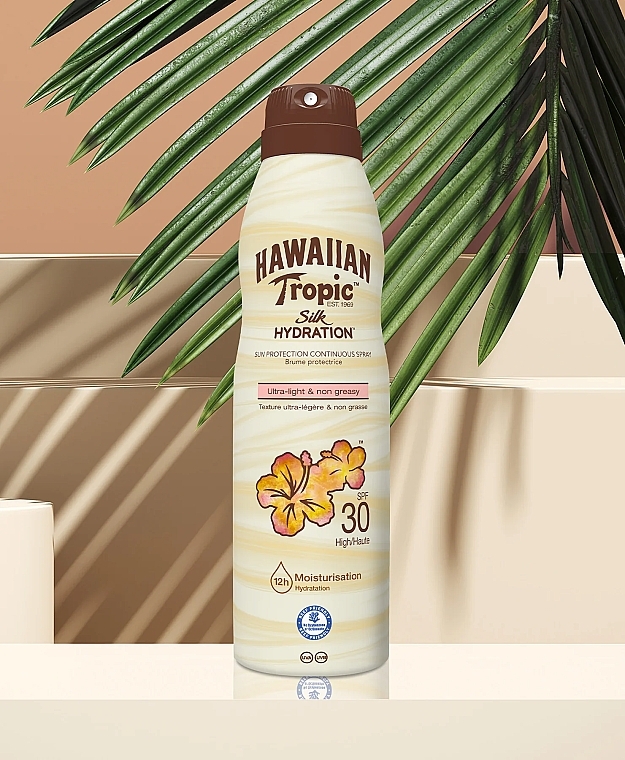 Сонцезахисний спрей для засмаги - Hawaiian Tropic Satin Protection Continous Spray Ultra-Light SPF30 — фото N2