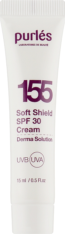 Крем для лица - Purles Derma Solution 155 Soft Shield SPF 30 Cream (мини) — фото N1