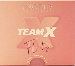 Палетка теней для век - Ingrid Cosmetics Team X Flirty Eyeshadow Palette — фото N4