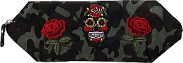 Духи, Парфюмерия, косметика Косметичка "Camouflage", 95887, розы и череп - Top Choice