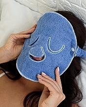 Полотенце компрессионное для косметических процедур, голубое "Towel Mask" - MAKEUP Facial Spa Cold & Hot Compress Blue — фото N4