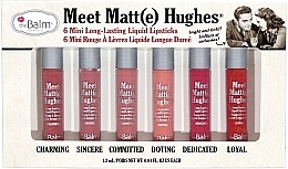 Духи, Парфюмерия, косметика Мини-набор матовых помад для губ - theBalm Meet Matt(e) Hughes 6 mini Liquid Lipsticks (lipstick/6x1.2ml)