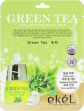 Тканевая маска с экстрактом зеленого чая - Ekel Green Tea Ultra Hydrating Essence Mask — фото N1