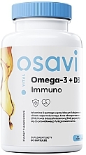 Парфумерія, косметика Капсули "Омега-3 + Вітамін D3 Имуно" - Osavi Omega-3 + Witamina D3 Immuno