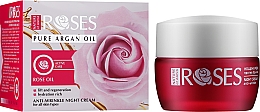 Интенсивный ночной крем против морщин для лица - Nature of Agiva Roses Pure Argan Oil Intensive Anti-Wrinkle Night Cream — фото N1