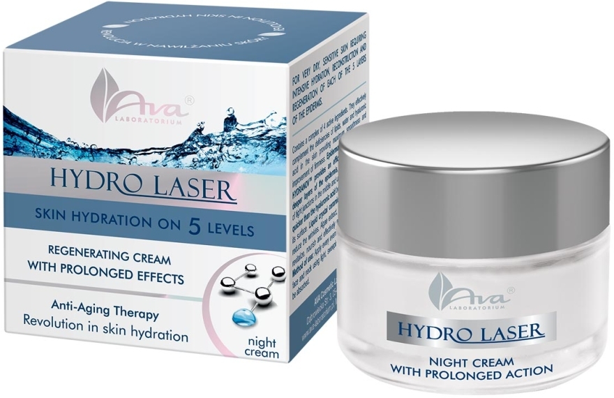 Нічний крем,  відновлюючий - Ava Laboratorium Hydro Laser Night Cream — фото N1