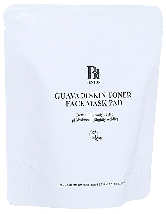 Успокаивающие тонер-пэды для лица - Benton Guava 70 Skin Toner Face Mask Pad Refill (сменный блок) — фото N1