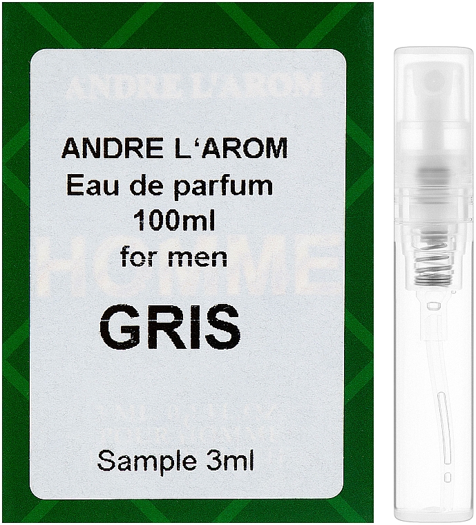 Andre L`Arom Eau De Parfum "Gris" - Парфумована вода (пробник) — фото N1