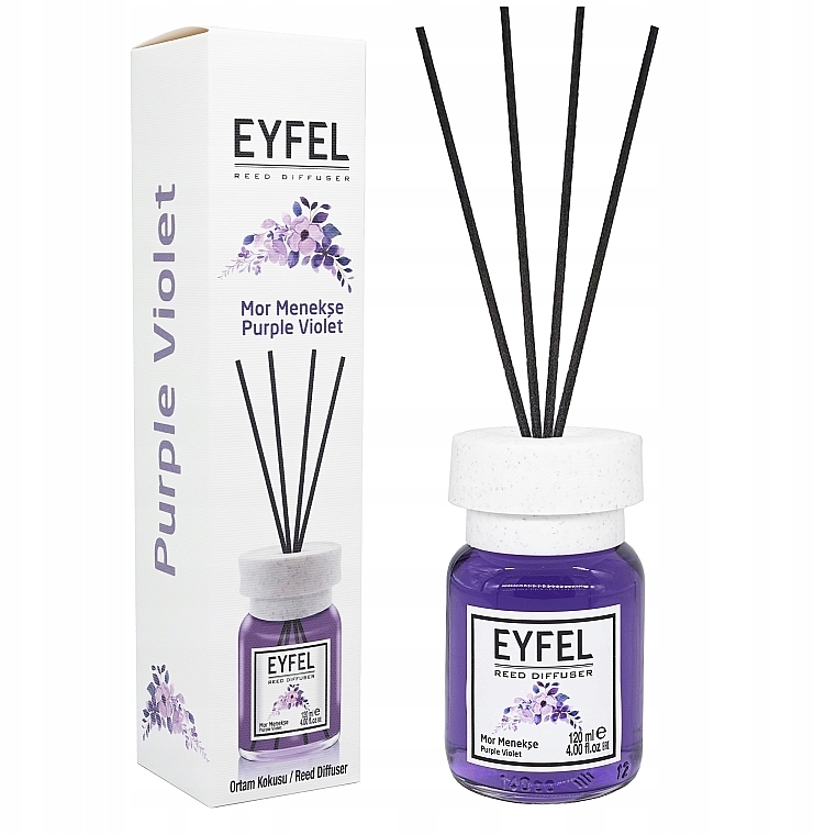 Аромадиффузор "Фиалка" - Eyfel Perfume Reed Diffuser Purple Violet