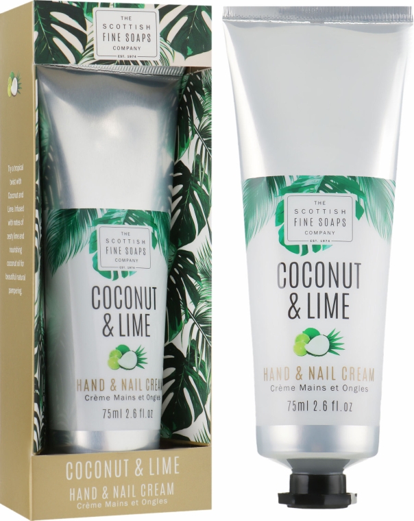 Крем для рук і нігтів - Scottish Fine Soaps Coconut & Lime Hand & Nail Cream — фото N1