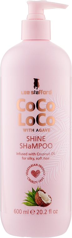 Зволожувальний шампунь для волосся - Lee Stafford Сосо Loco Shine Shampoo with Coconut Oil — фото N5