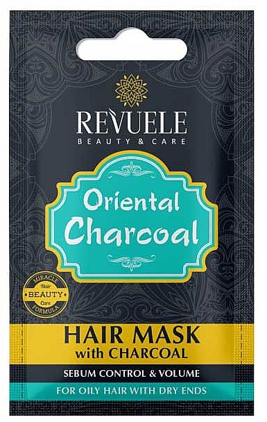 Вугільна маска для волосся - Revuele Oriental Charcoal Hair Mask — фото N1