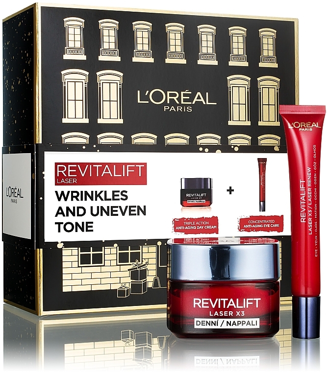 Набор - L'Oreal Paris Revitalift Laser (f/cr/50ml + eye/cr/15ml) — фото N1