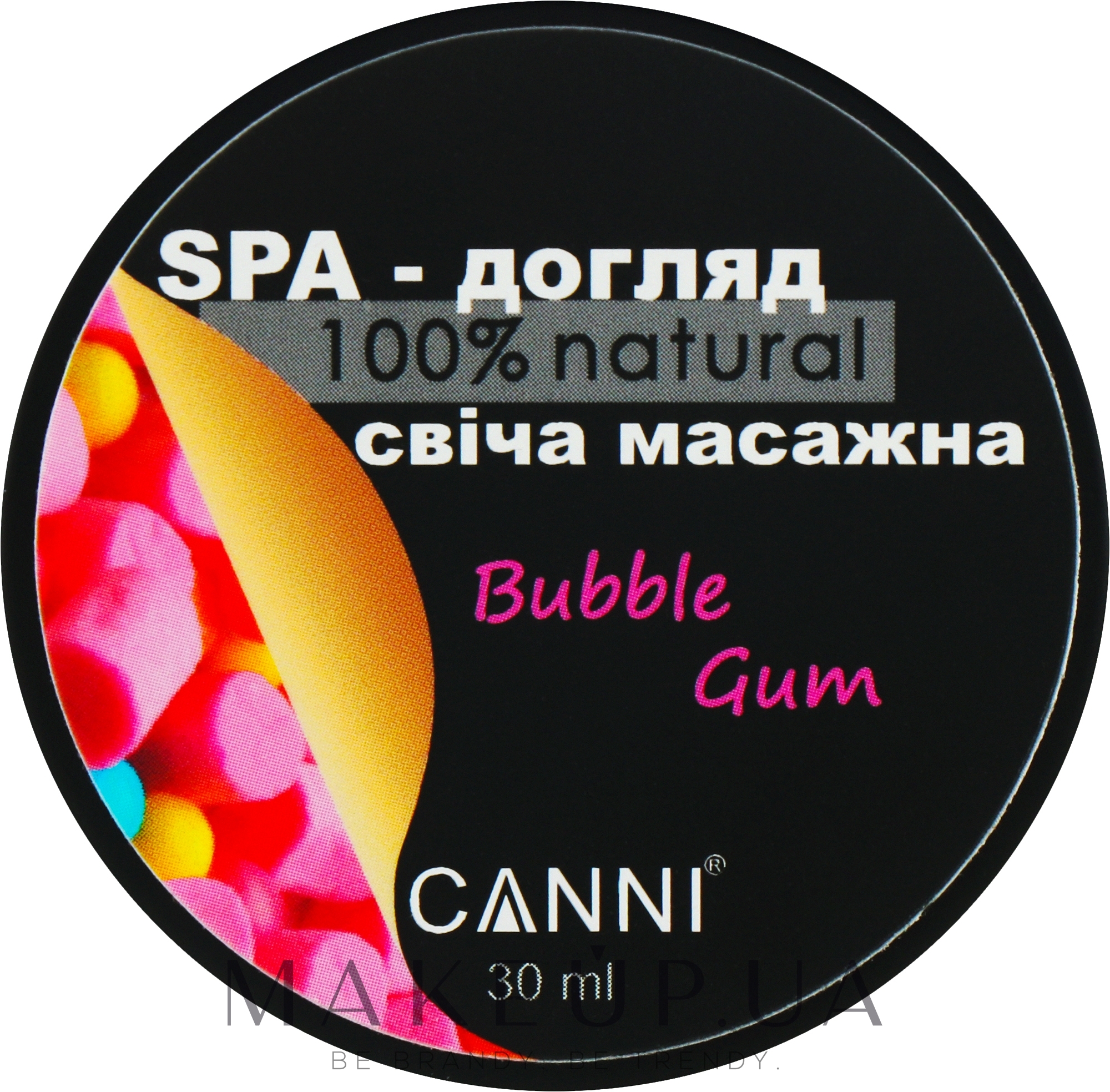 SPA-свеча массажная для маникюра "Bubble Gum" - Canni — фото 30ml