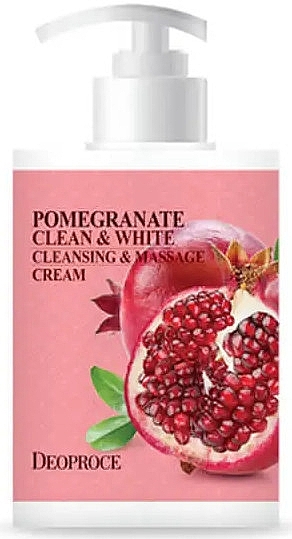 Увлажняющий массажный крем для тела с гранатом - Deoproce Pomegranate Clean & White Massage Cream  — фото N1