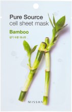 Духи, Парфюмерия, косметика Тканевая маска с бамбуком - Missha Pure Source Cell Sheet Mask Bamboo