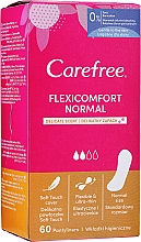 Гігієнічні прокладки, 60 шт. - Carefree Flexi Comfort Cotton Feel Fresh Scent — фото N1