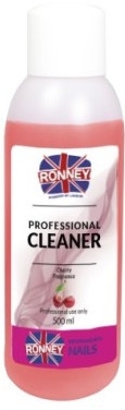 Знежирювач для нігтів "Вишня" - Ronney Professional Nail Cleaner Cherry — фото N2
