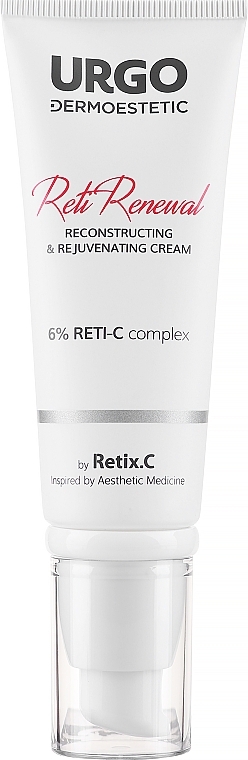 Відновлювальний і омолоджувальний крем для обличчя - Urgo Dermoestetic Reti Renewal Reconstructing & Rejuvenating Cream 6% Reti-C — фото N1