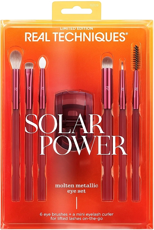 Набір пензлів для макіяжу - Real Techiques Solar Power Molten Metallic Eye Set — фото N2