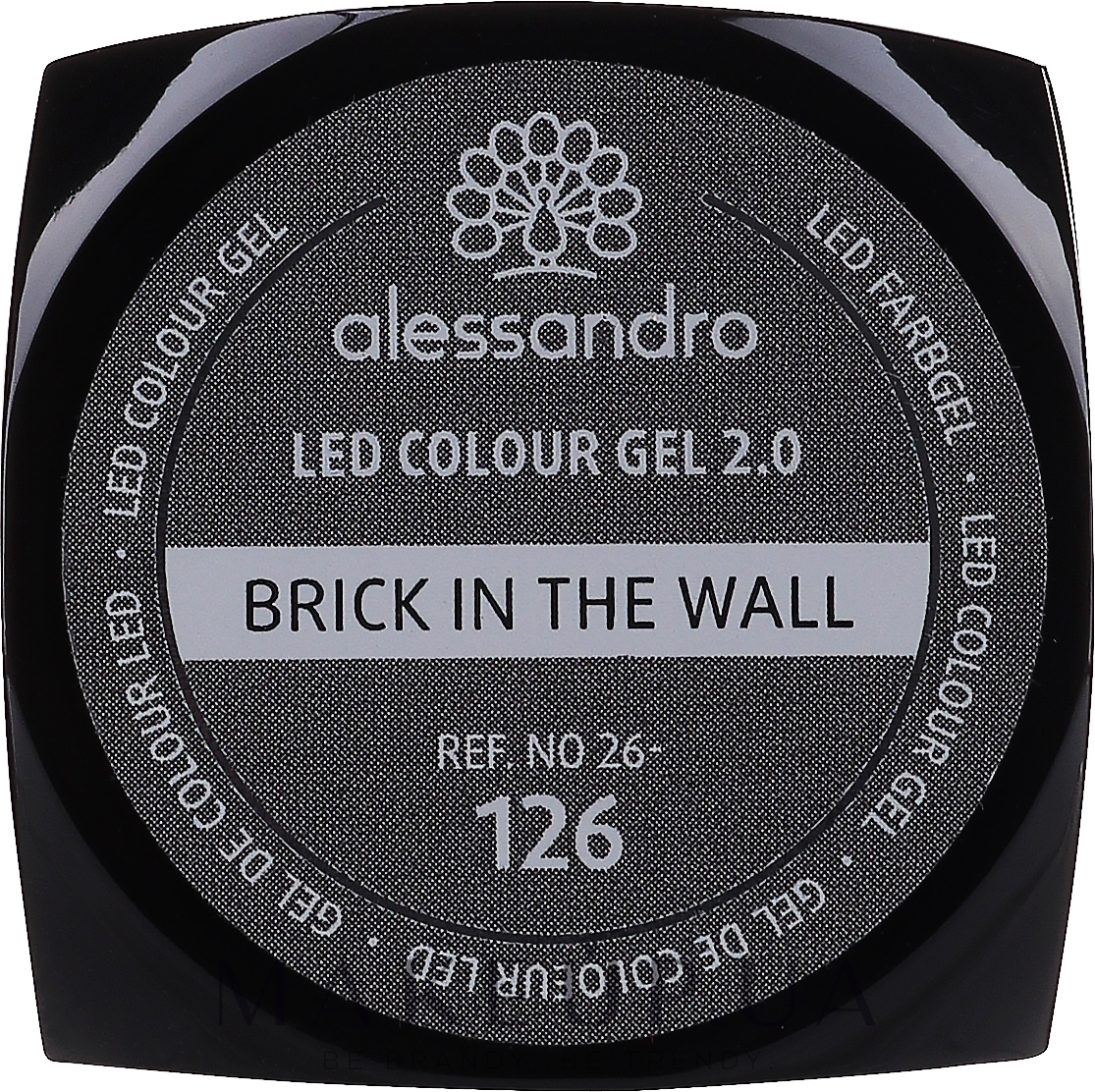 Гель для нігтів - Alessandro International LED Colour Gel 2.0 — фото 126 - Brick In The Wall